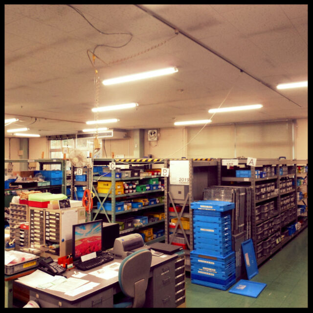 第二工場
出荷＆在庫棚の風景